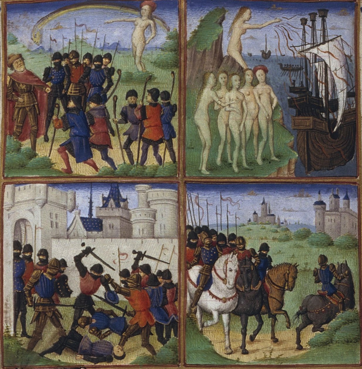 Ilustração para a Epopéia Eneida de Virgílio, 1450-1499 de Coëtivy Master