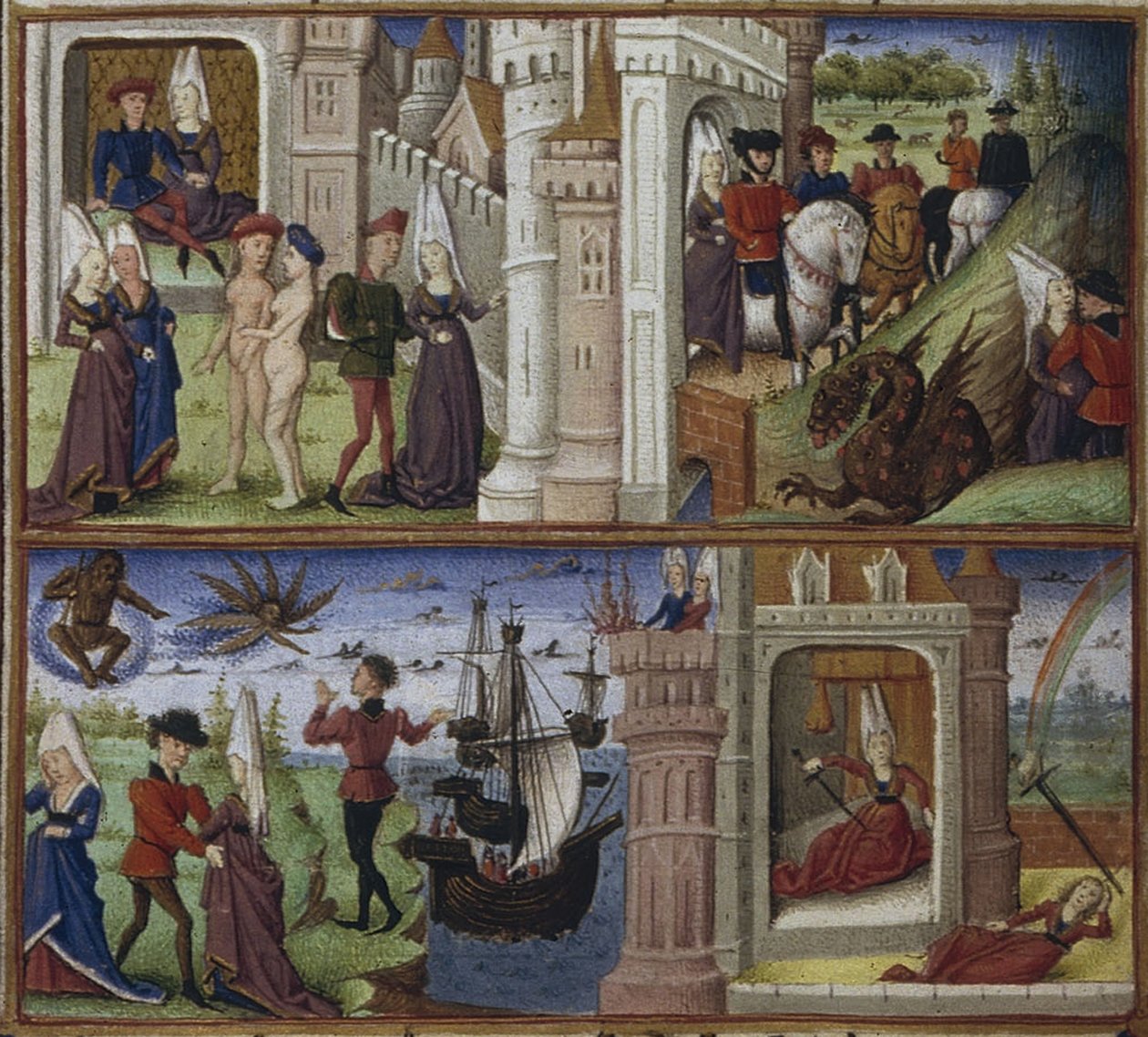 Ilustração para a Epopéia Eneida de Virgílio, 1450-1499 de Coëtivy Master