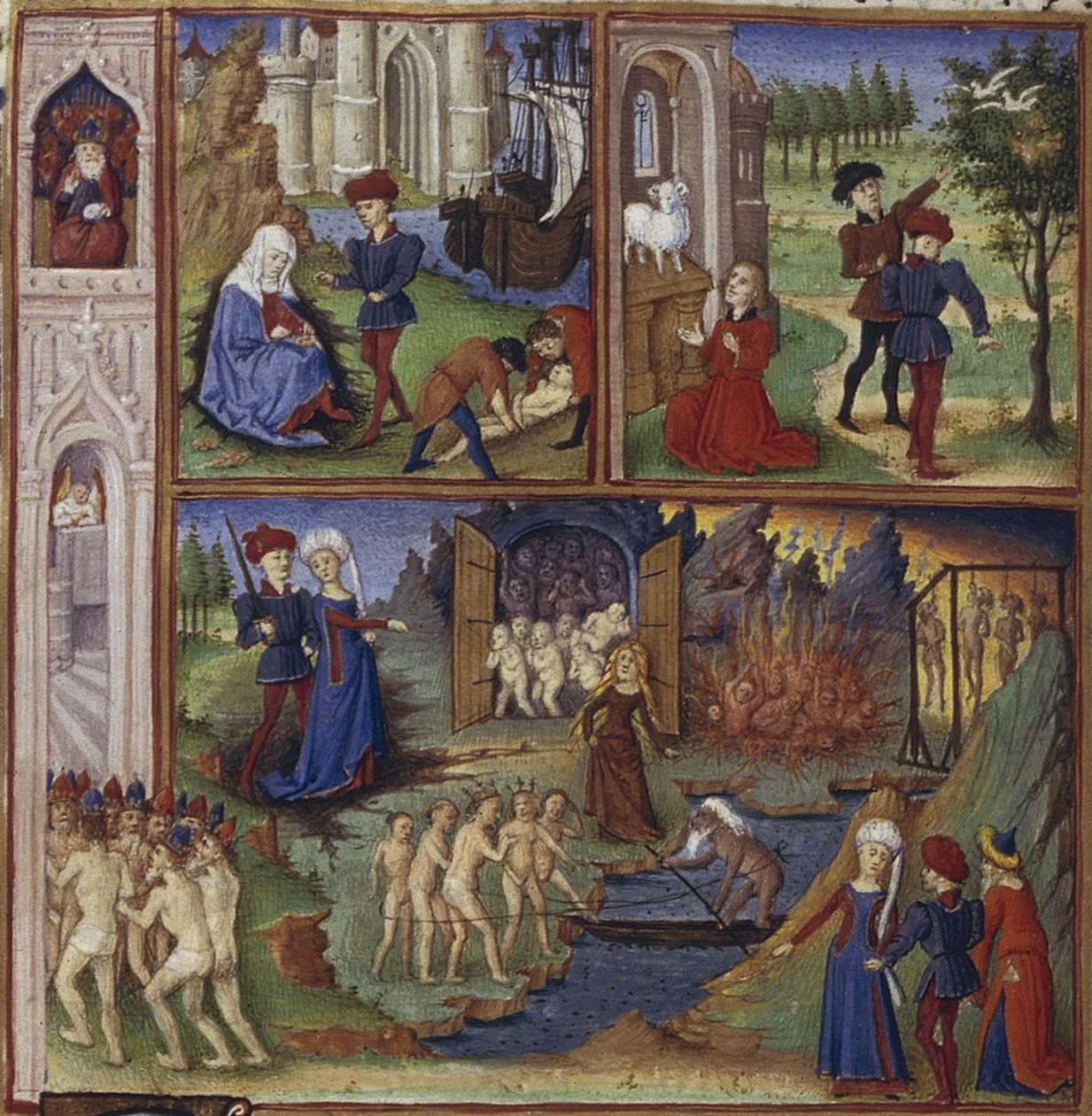 Ilustração para a Epopéia Eneida de Virgílio, 1450-1499 de Coëtivy Master