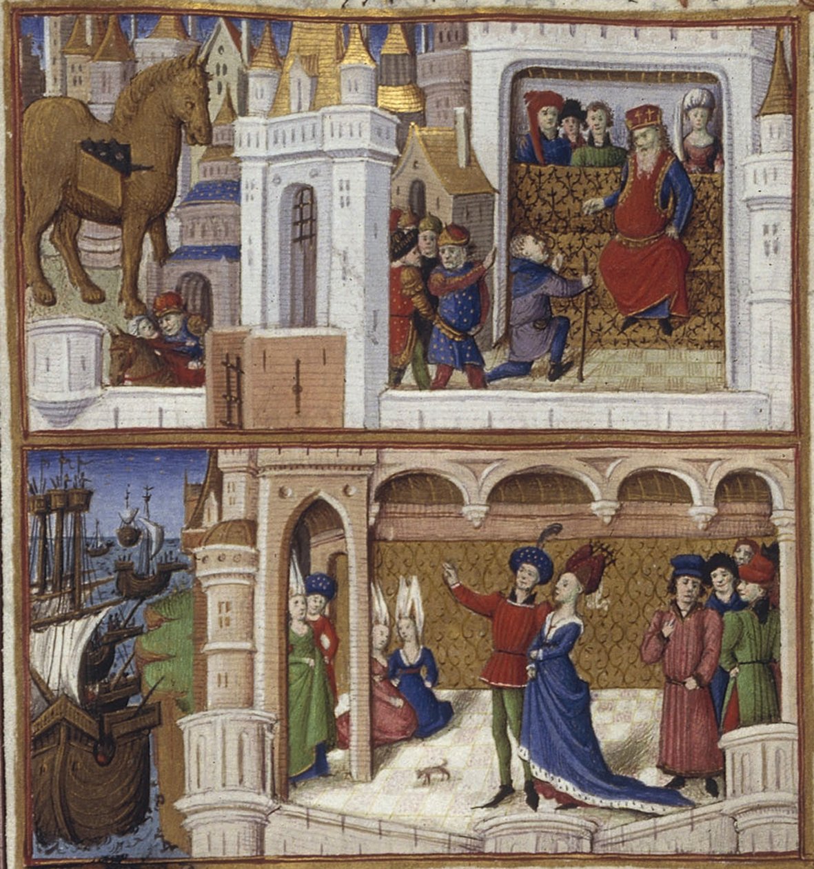 Ilustração para a Epopéia Eneida de Virgílio, 1450-1499 de Coëtivy Master