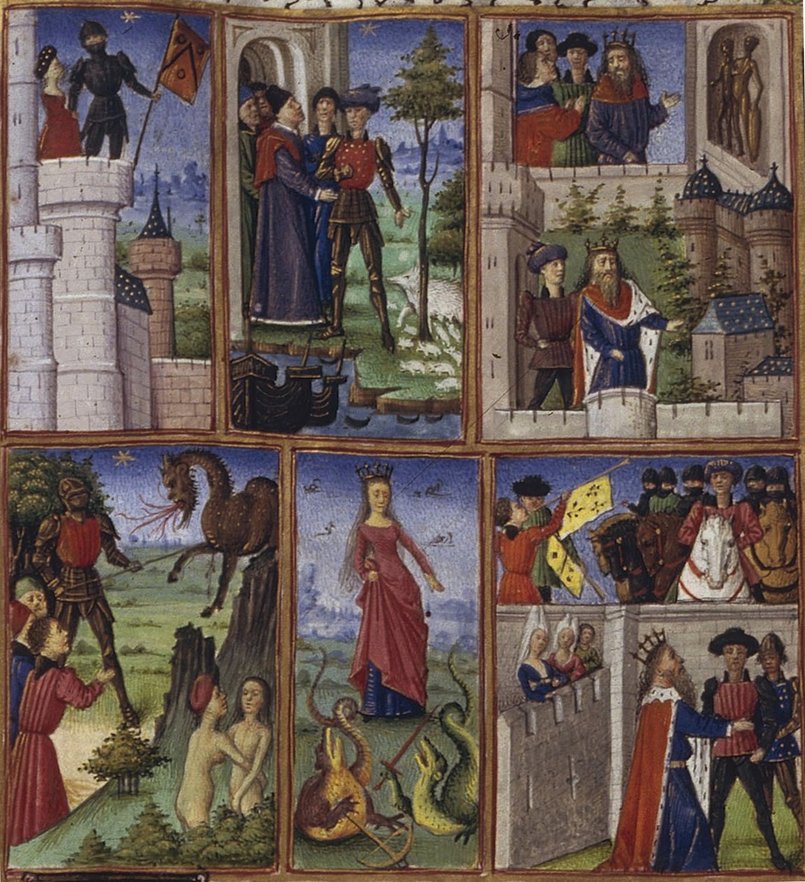 Ilustração para a Epopéia Eneida de Virgílio, 1450-1499 de Coëtivy Master
