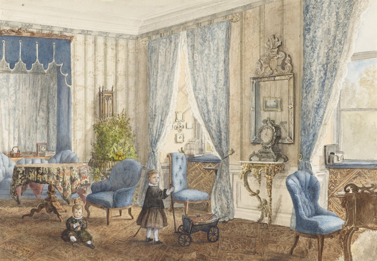 Salon Siebleben, perto de Gotha, Alemanha de Countess Schoenberg