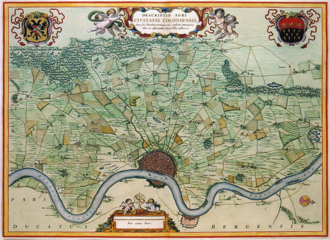 Colônia - mapa de Johannes and Mortier, Cornelis Covens