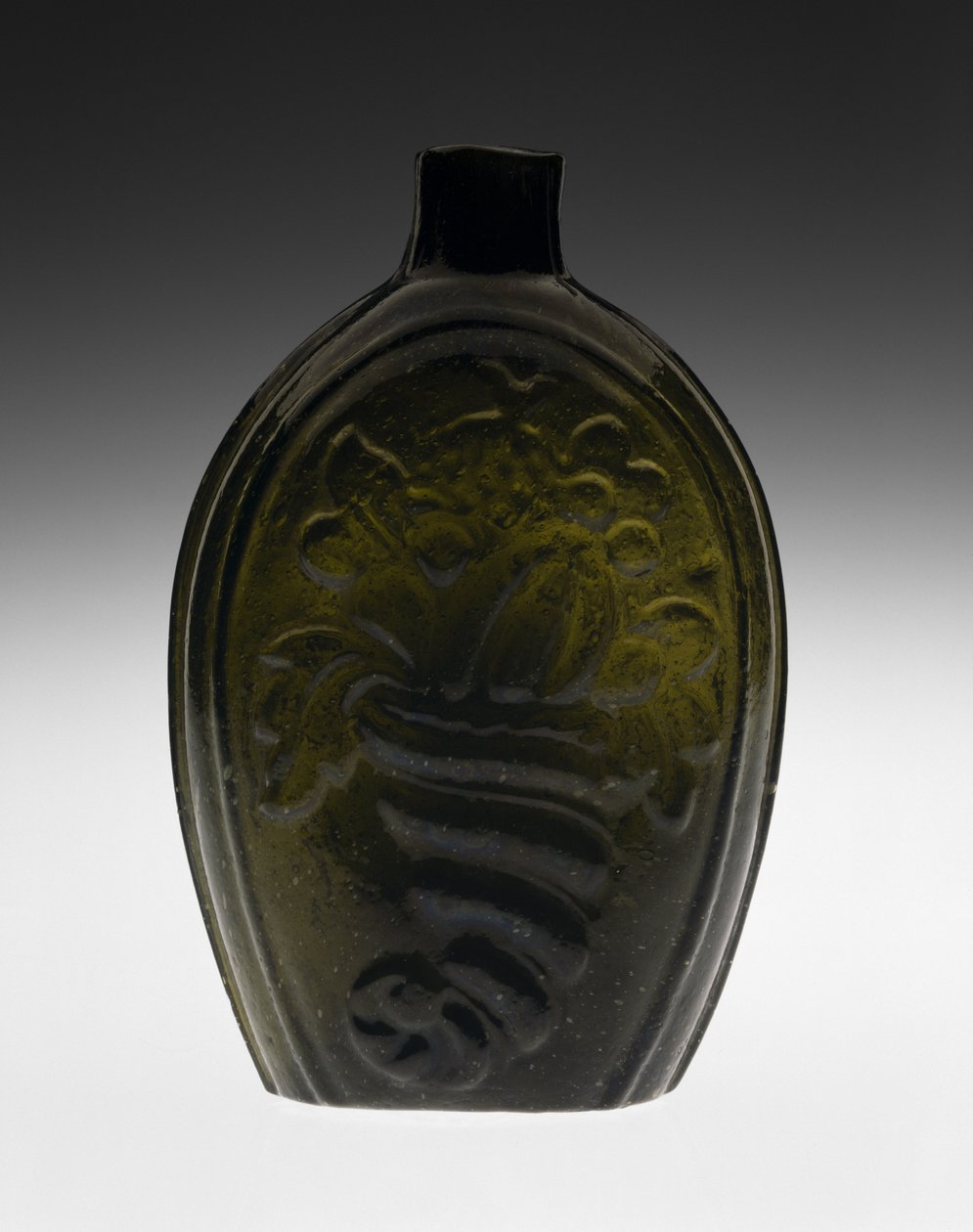 Frasco Figurado, provavelmente 1820s (vidro sem chumbo) de Coventry Glass Works