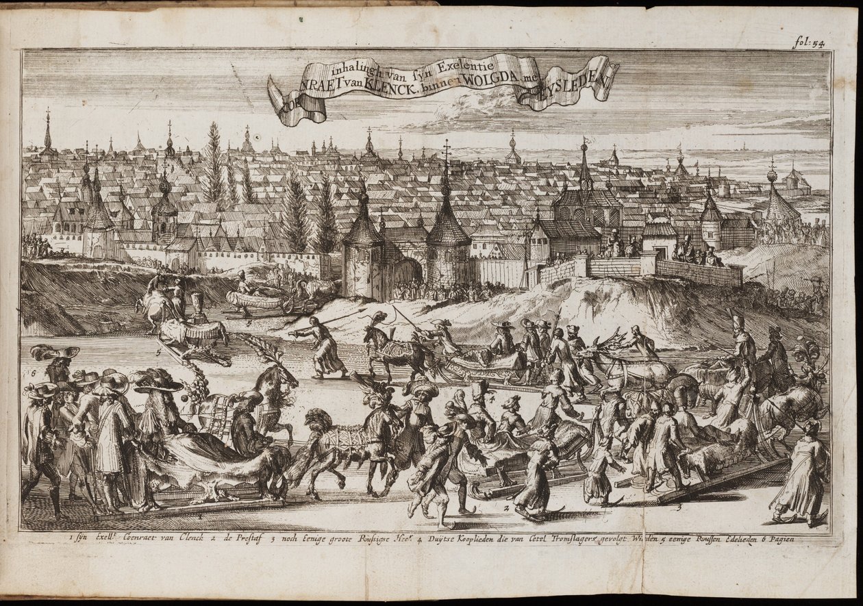 Vologda De: Verhael Histórico, ou Descrições de Voyagie, 1677 de Coyet