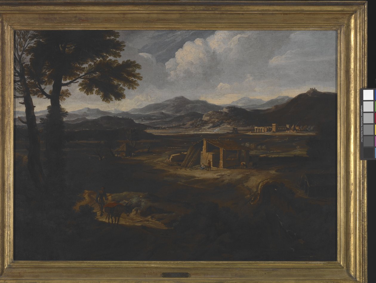 Uma Paisagem do Sul de Itália (óleo sobre tela) de Crescenzio Onofri