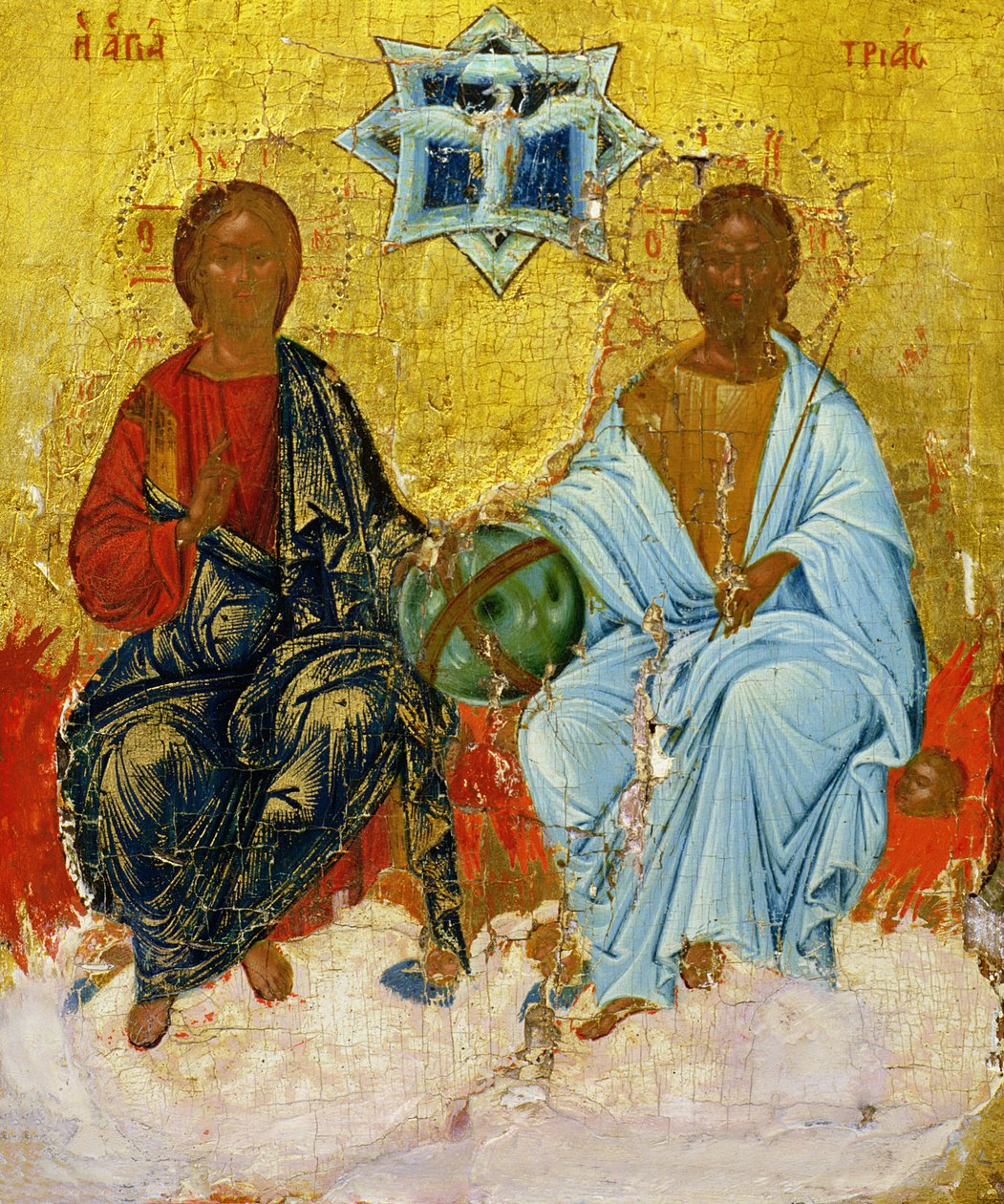 Ícone da Santíssima Trindade de Cretan School