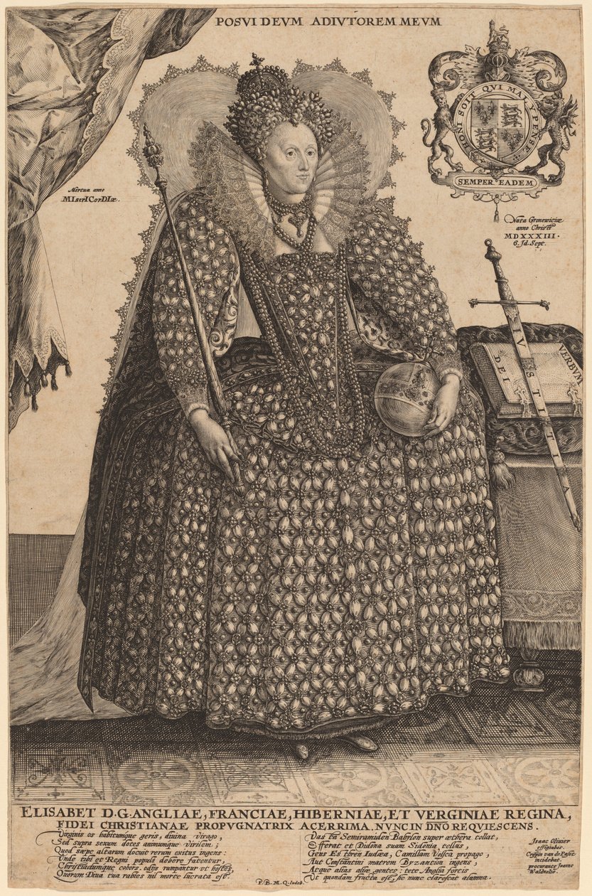 Elizabeth, Rainha da Inglaterra de Crispijn de Passe I