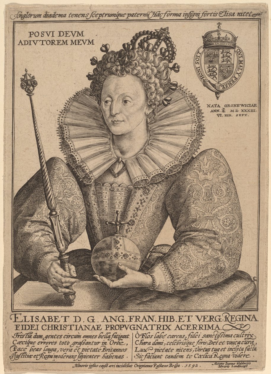 Elizabeth, Rainha da Inglaterra de Crispijn de Passe I