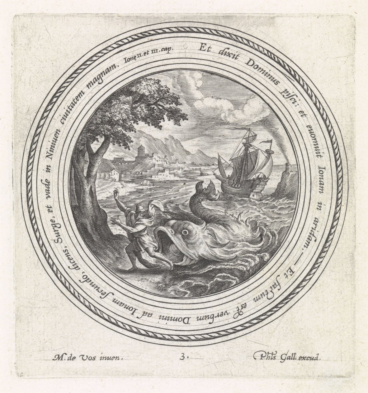 O peixe cospe Jonas em terra
História de Jonas (título da série) de Crispijn van de Passe (I)