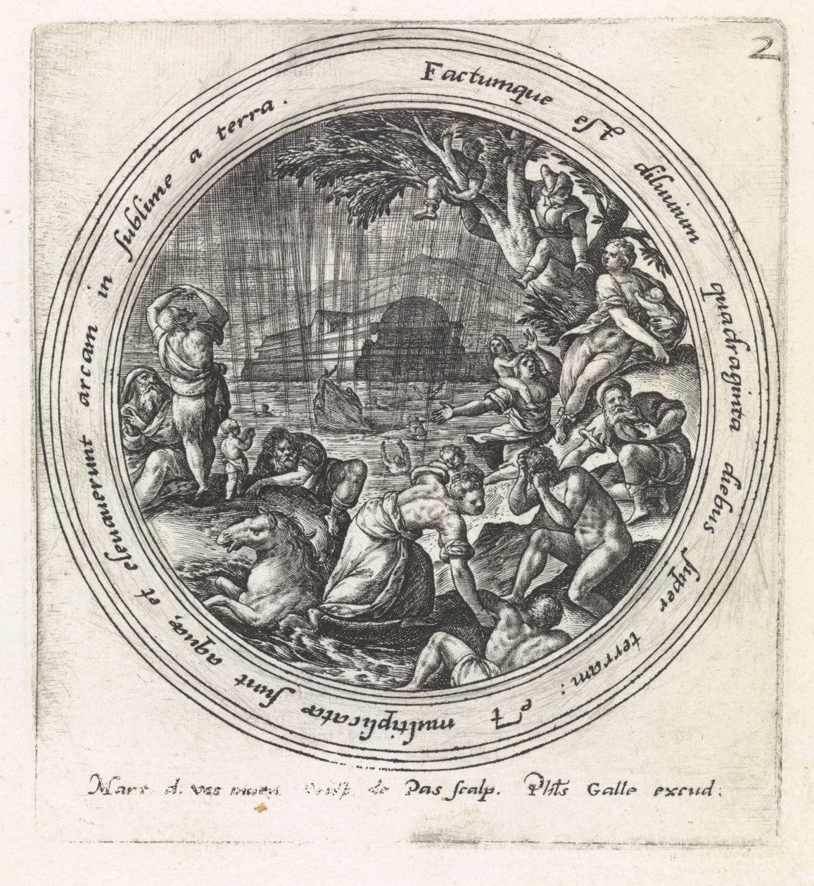 o dilúvio História de Noé (título da série) de Crispijn van de Passe (I)