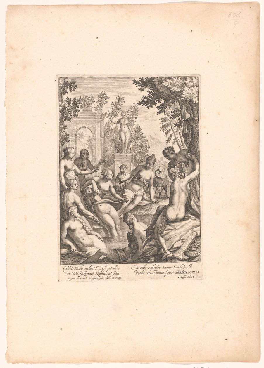 Diana em Callisto de Crispijn van de Passe (I)