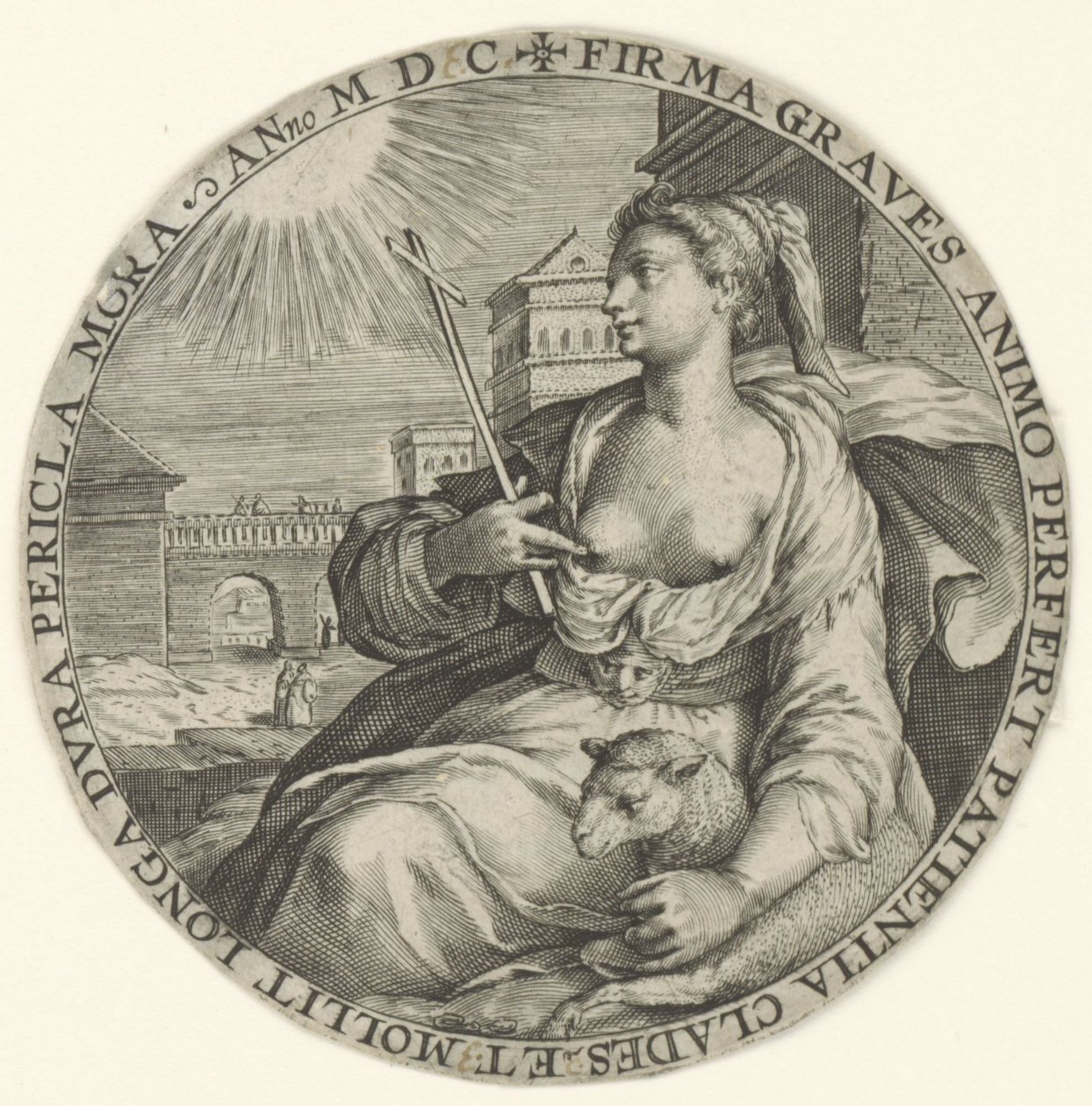Paciência Virtudes teologais (título da série) Virtutu Theologicaru (título da série) de Crispijn van de Passe (I)