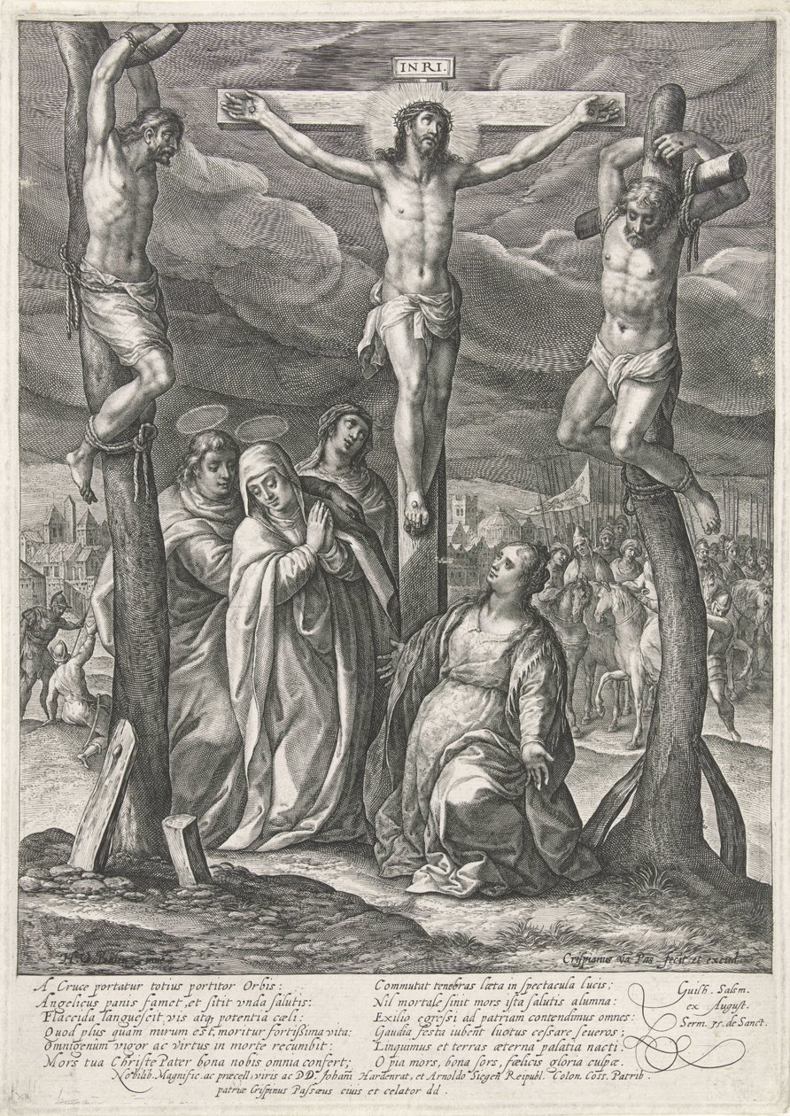 Crucificação de Cristo de Crispijn van de Passe (I)