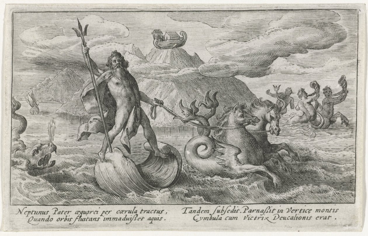 Netuno acalma as ondas Metamorfoses de Ovídio (título da série) de Crispijn van de Passe (I)
