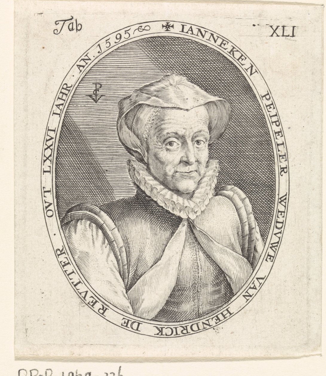 Retrato de Janneke Peipeler de Crispijn van de Passe (I)