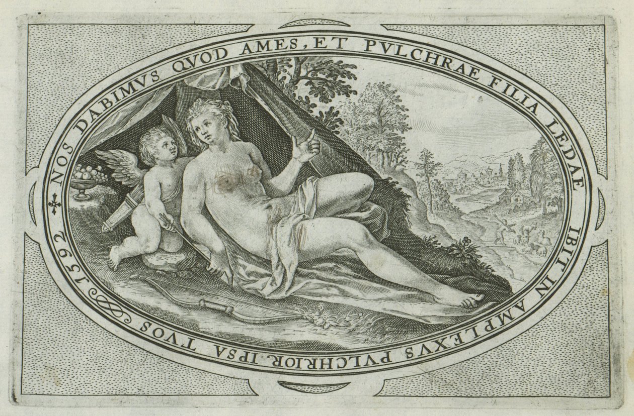 Vênus Deuses e Deusas Envolvidos no Julgamento de Paris (título da série) de Crispijn van de Passe (I)
