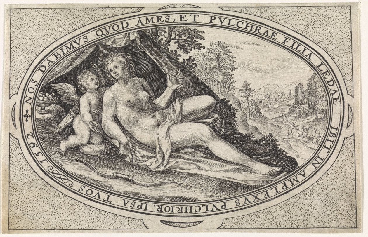 Vénus
Deuses e deusas envolvidas no julgamento de Paris (título da série) de Crispijn van de Passe (I)