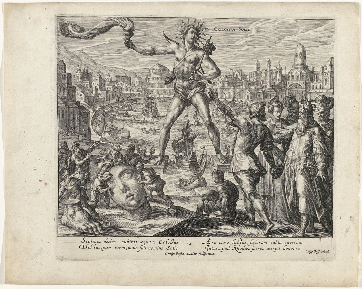Colosso de Rodes
As sete maravilhas do mundo (título da série) de Crispijn van de Passe (II)
