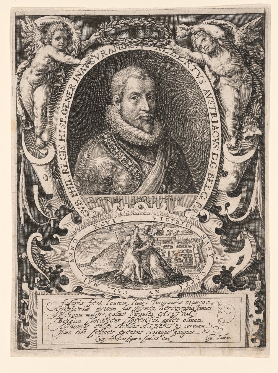 Arquiduque Alberto da Áustria de Crispijn van de Passe I
