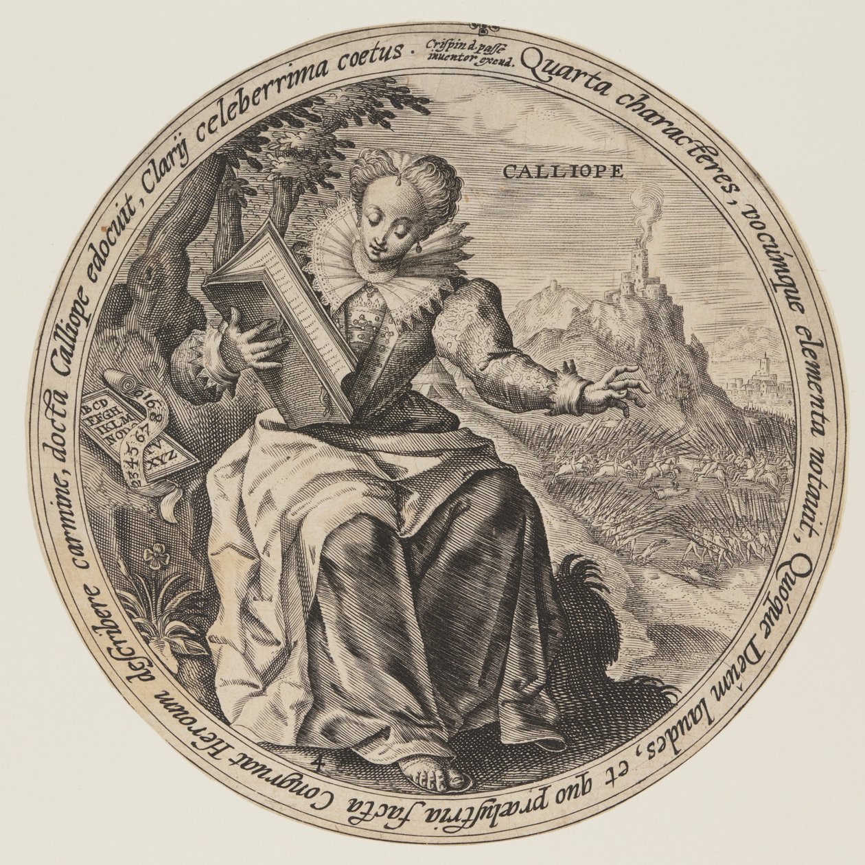 Clio, de As Musas de Crispijn van de Passe I