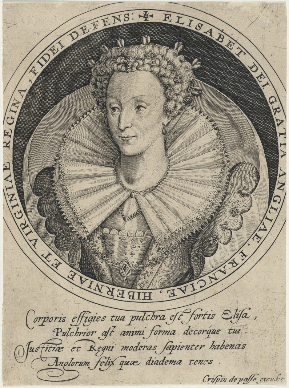 Isabel, Rainha de Inglaterra de Crispijn van de Passe I