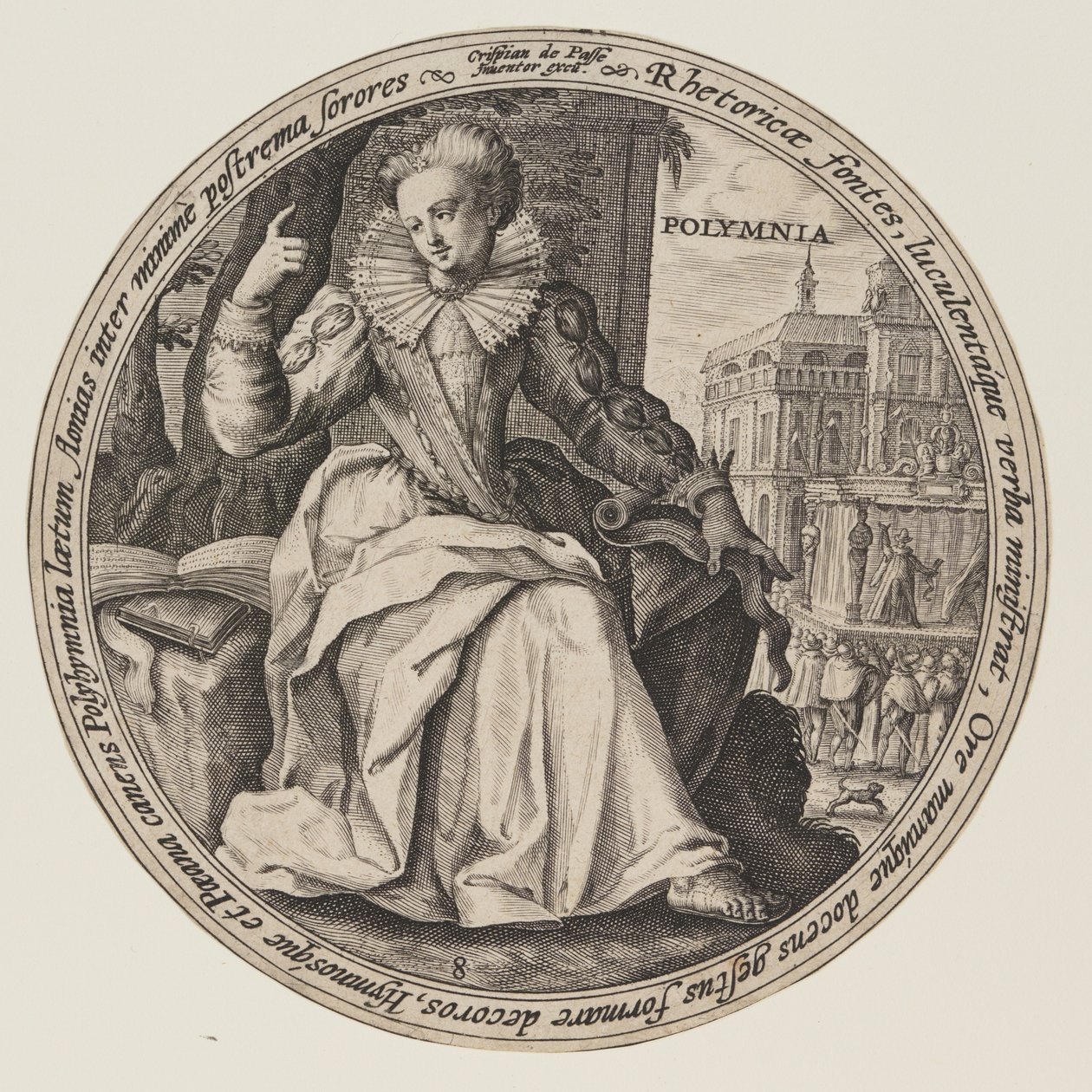 Erato, de As Musas de Crispijn van de Passe I