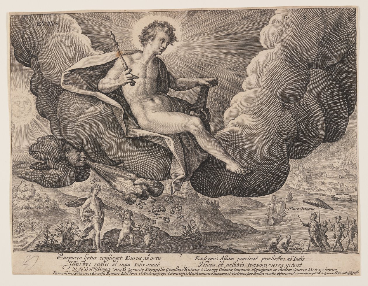 Eurus, de Os Ventos de Crispijn van de Passe I