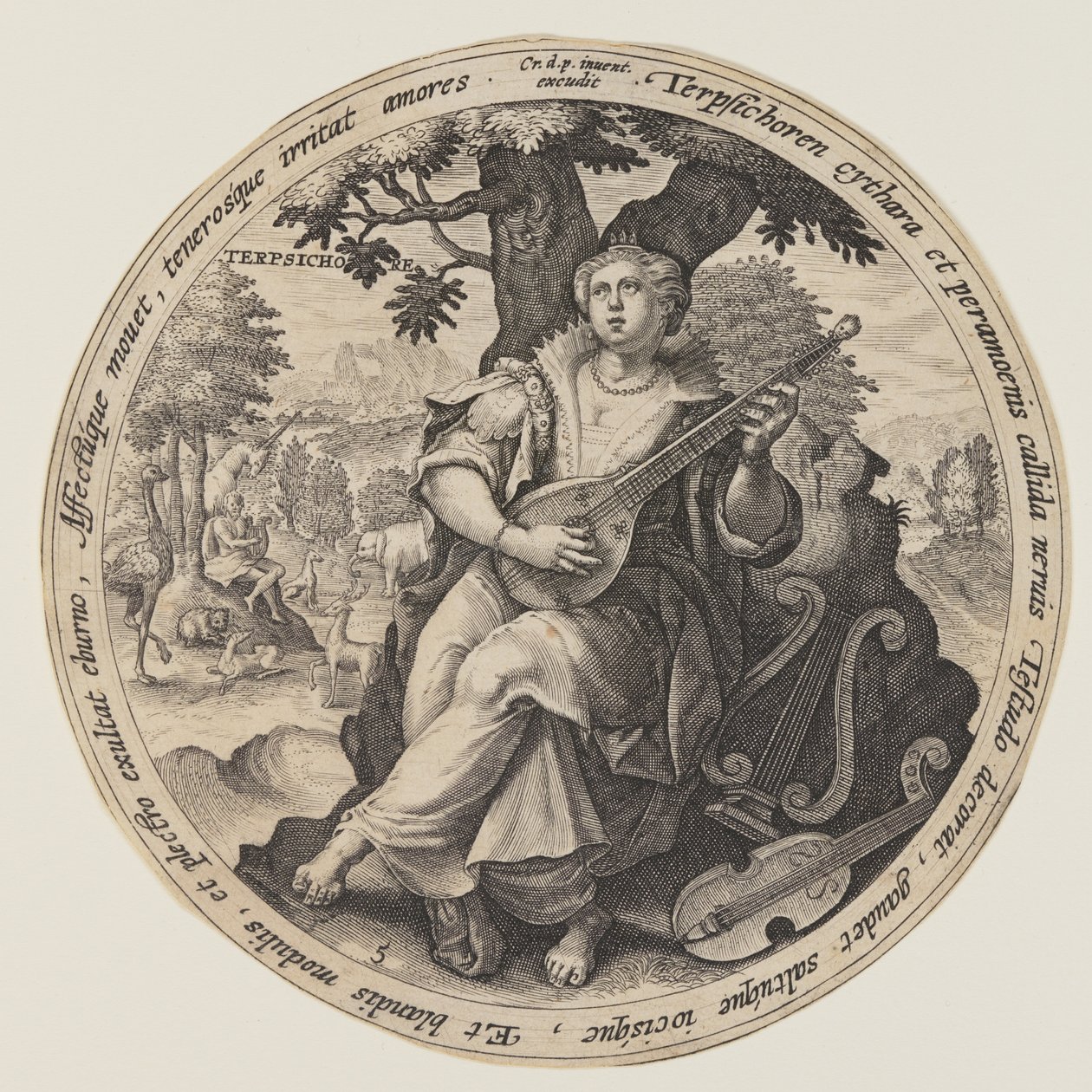 Euterpe, de As Musas de Crispijn van de Passe I
