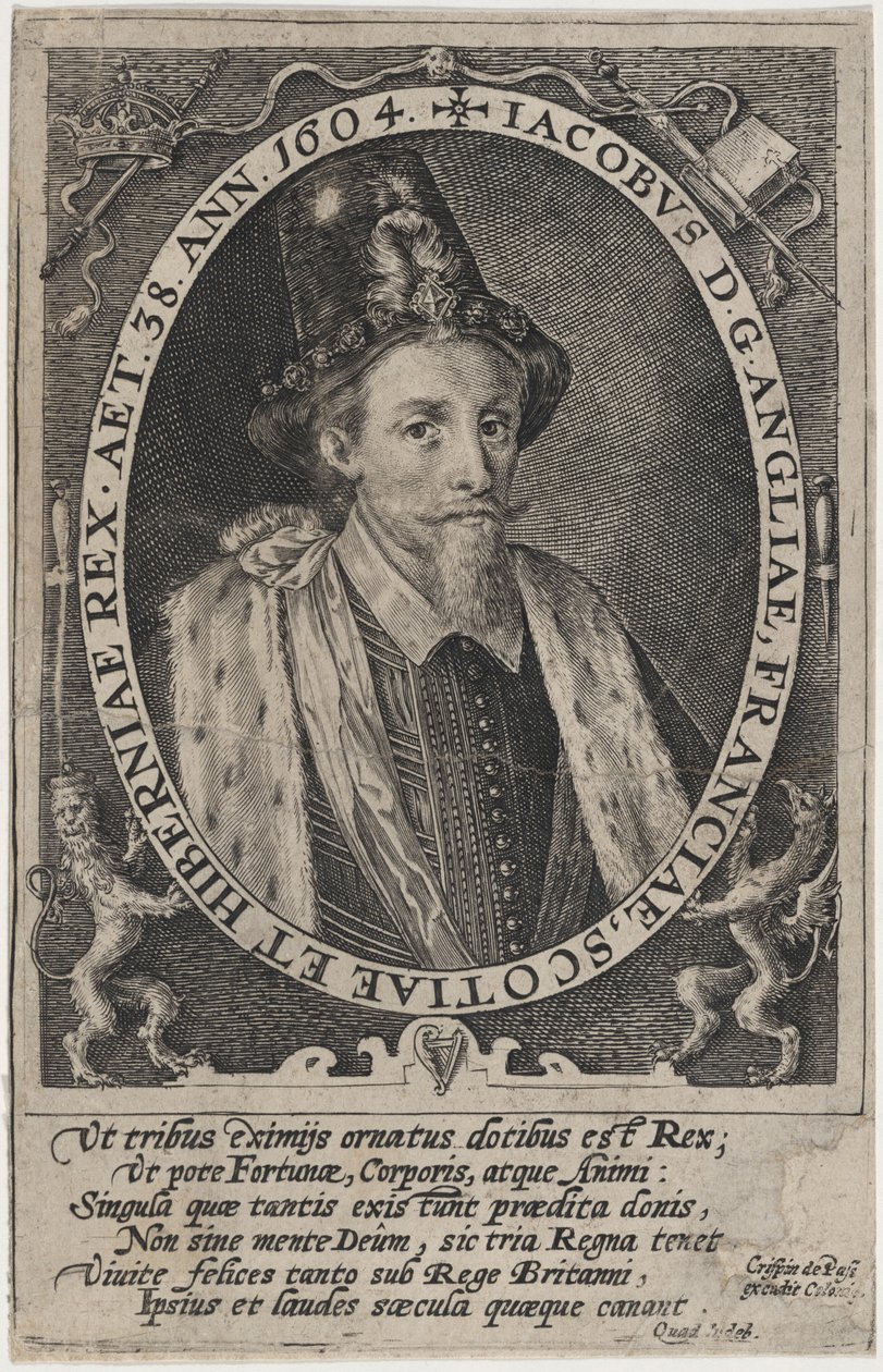 Jaime I, rei de Inglaterra de Crispijn van de Passe I