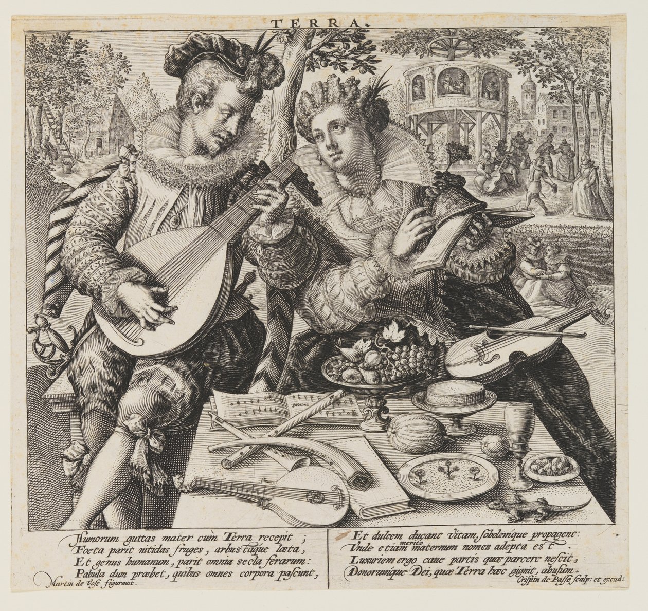 Terra (Earth), de Os Elementos de Crispijn van de Passe I