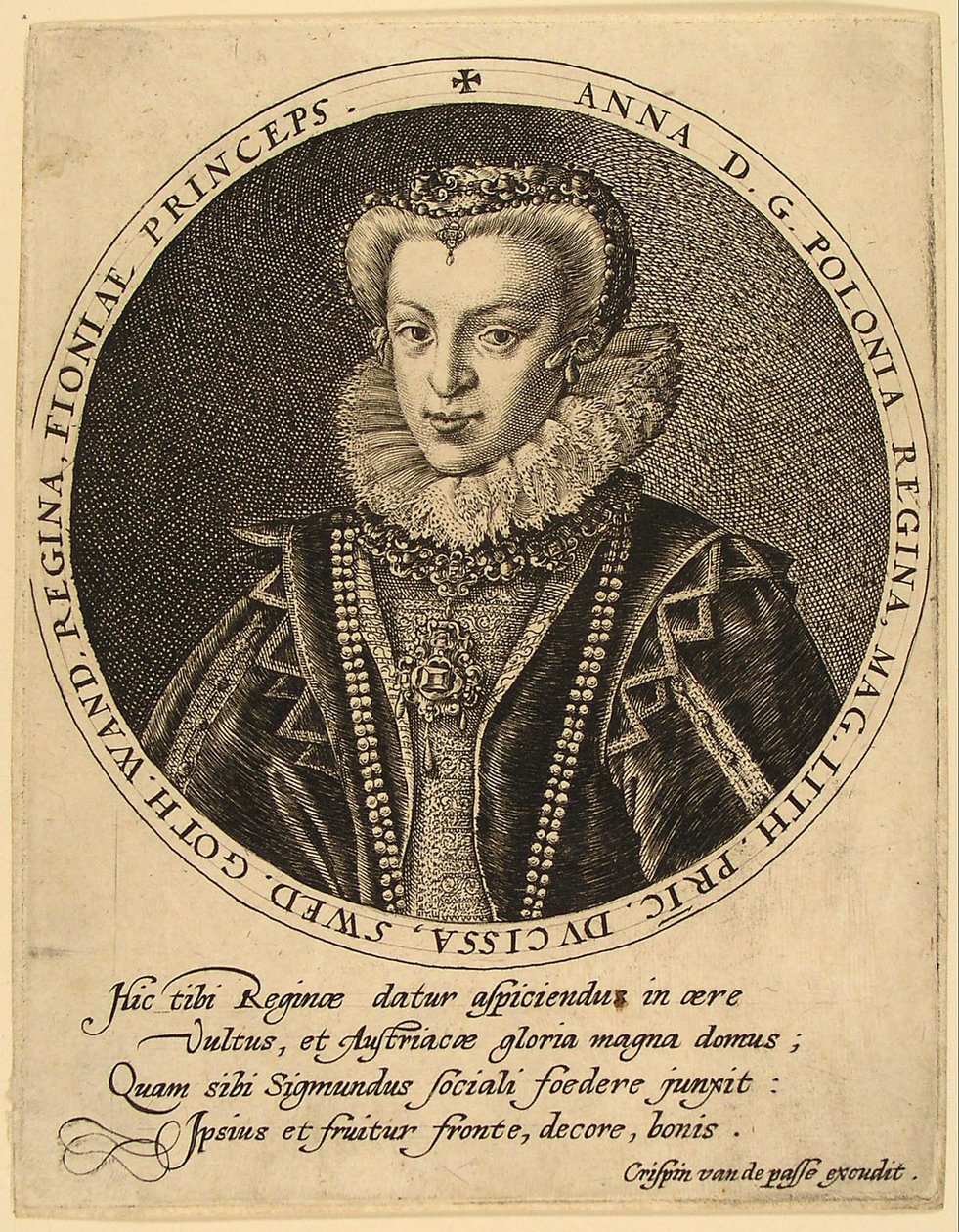 Anna Catherine Constance Vasa da Polônia 1619-1651 de Crispijn van de Passe the Elder