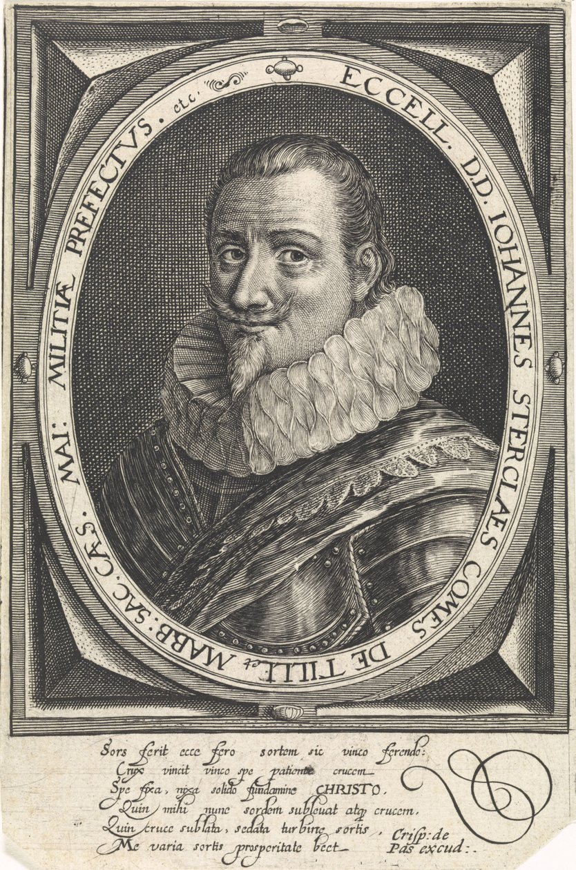 Retrato de Johann Tserclaes, Conde de Tilly de Crispijn van de Passe the Elder
