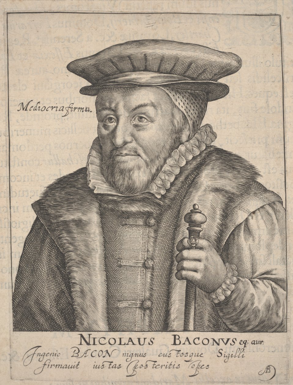 Nicholas Bacon de Crispin I de Passe