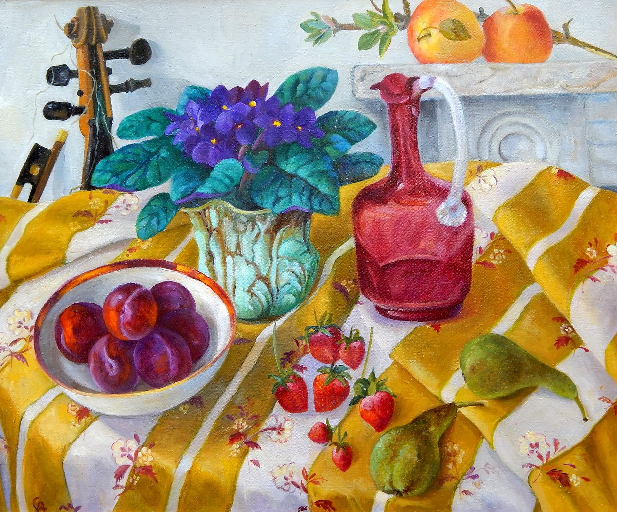 Violetas Africanas, 2012, (50x60) de Cristiana Angelini
