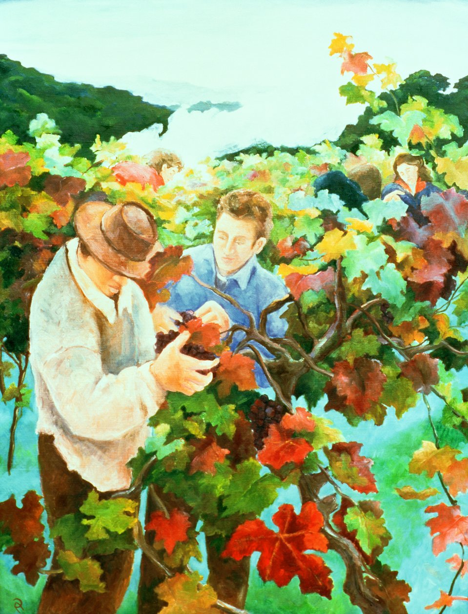 Selecionadores de uvas, 1996 de Cristiana Angelini