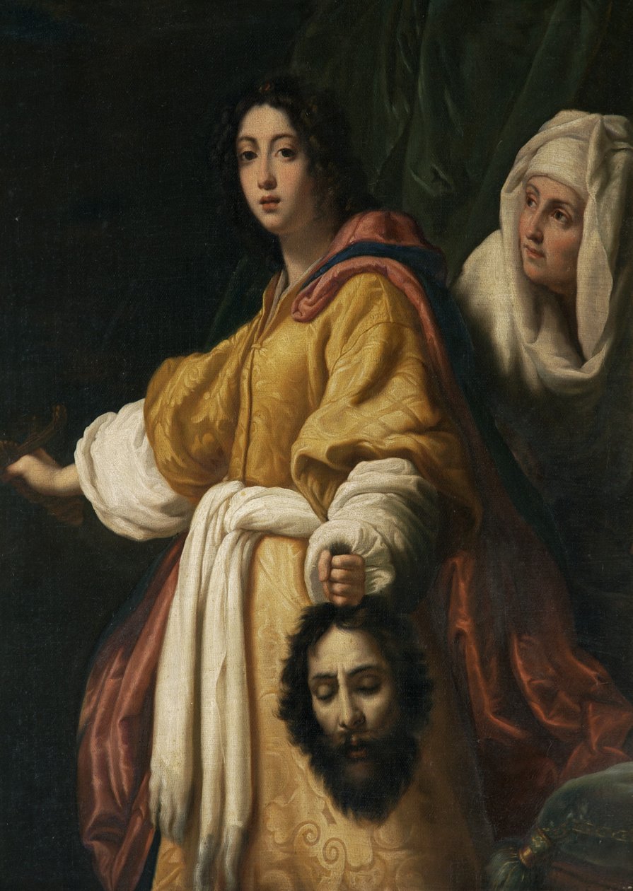Judith com a cabeça de Holofernes (óleo sobre tela) de Cristofano (after) Allori