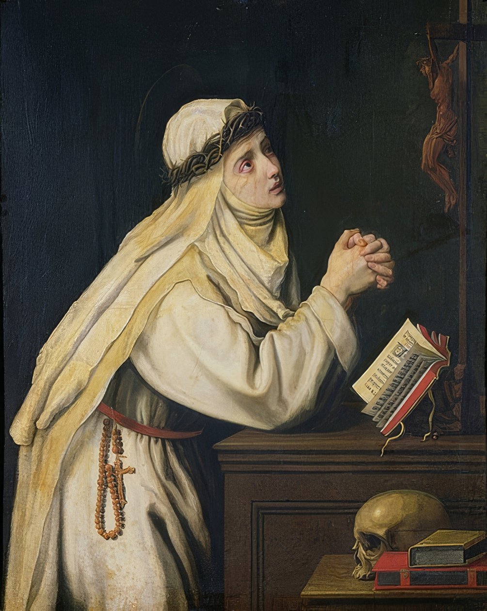 Santa Catarina de Siena (1347-80). Por volta de 1620 de Cristofano Allori