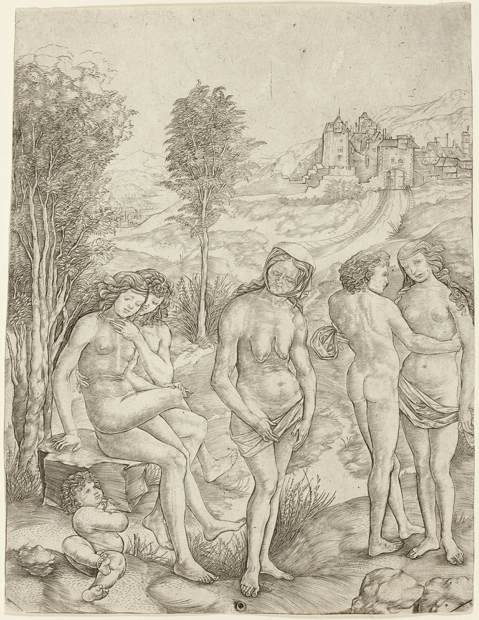 Alegoria da Inveja de Cristofano Robetta