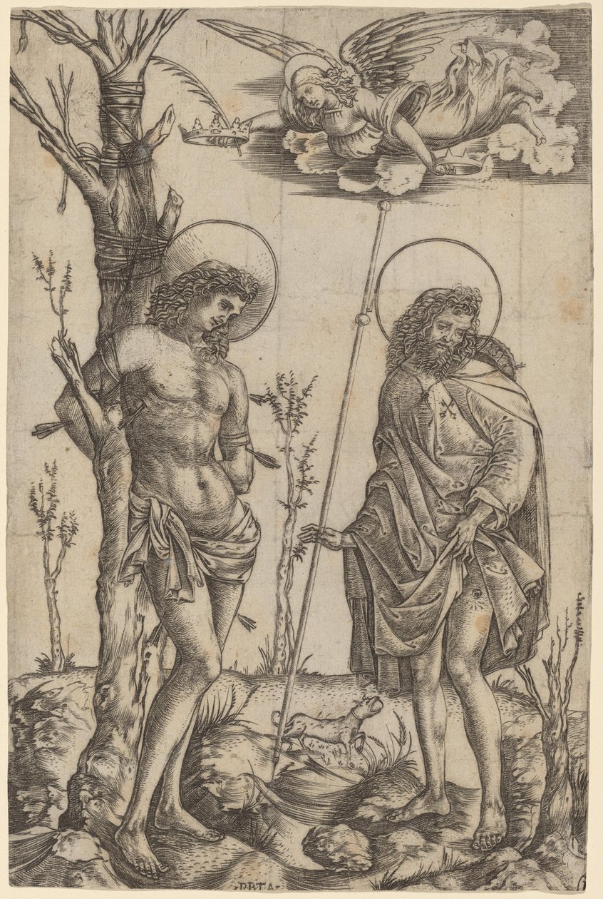 São Sebastião e São Roque de Cristofano Robetta