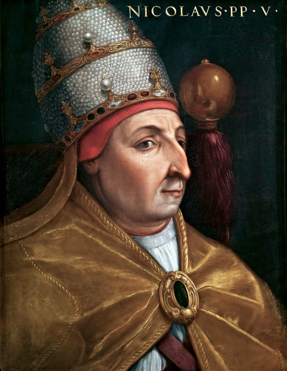 Retrato do Papa Nicolau V de Cristofano dell Altissimo