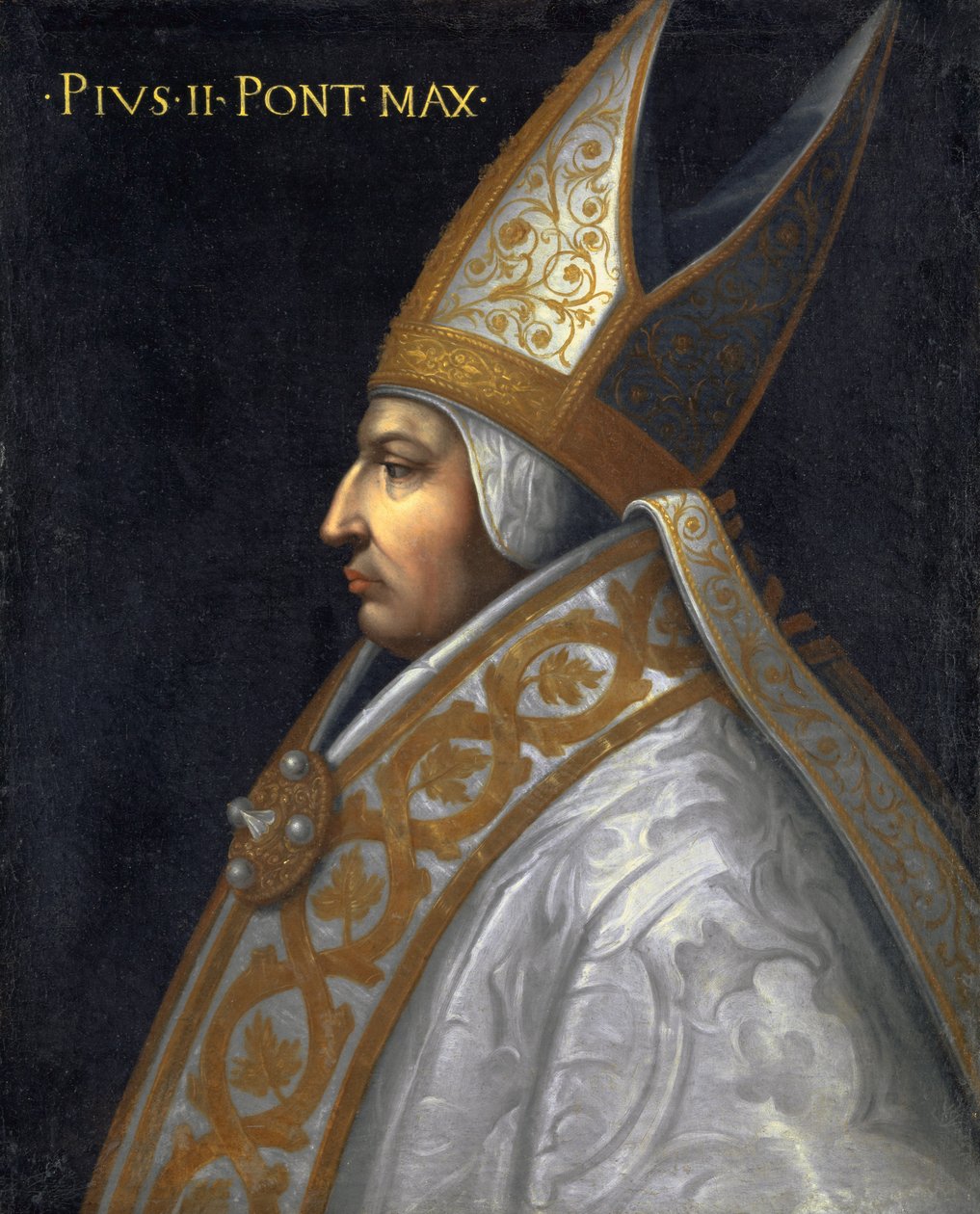 Retrato do Papa Pio II, c.1560 de Cristofano dell Altissimo