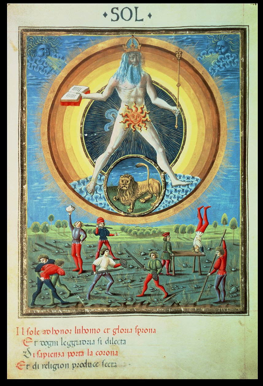 O Deus Sol, de &39;De Sphaera&39;, c.1470 de Cristoforo De Predis
