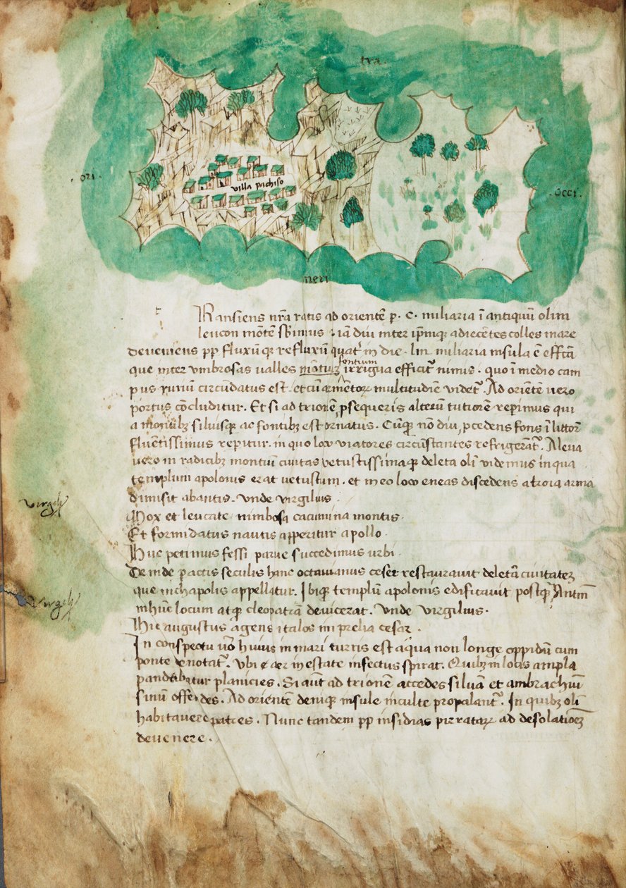 Carta de Paxos, c.1420 (velino) de Cristoforo Buondelmonti