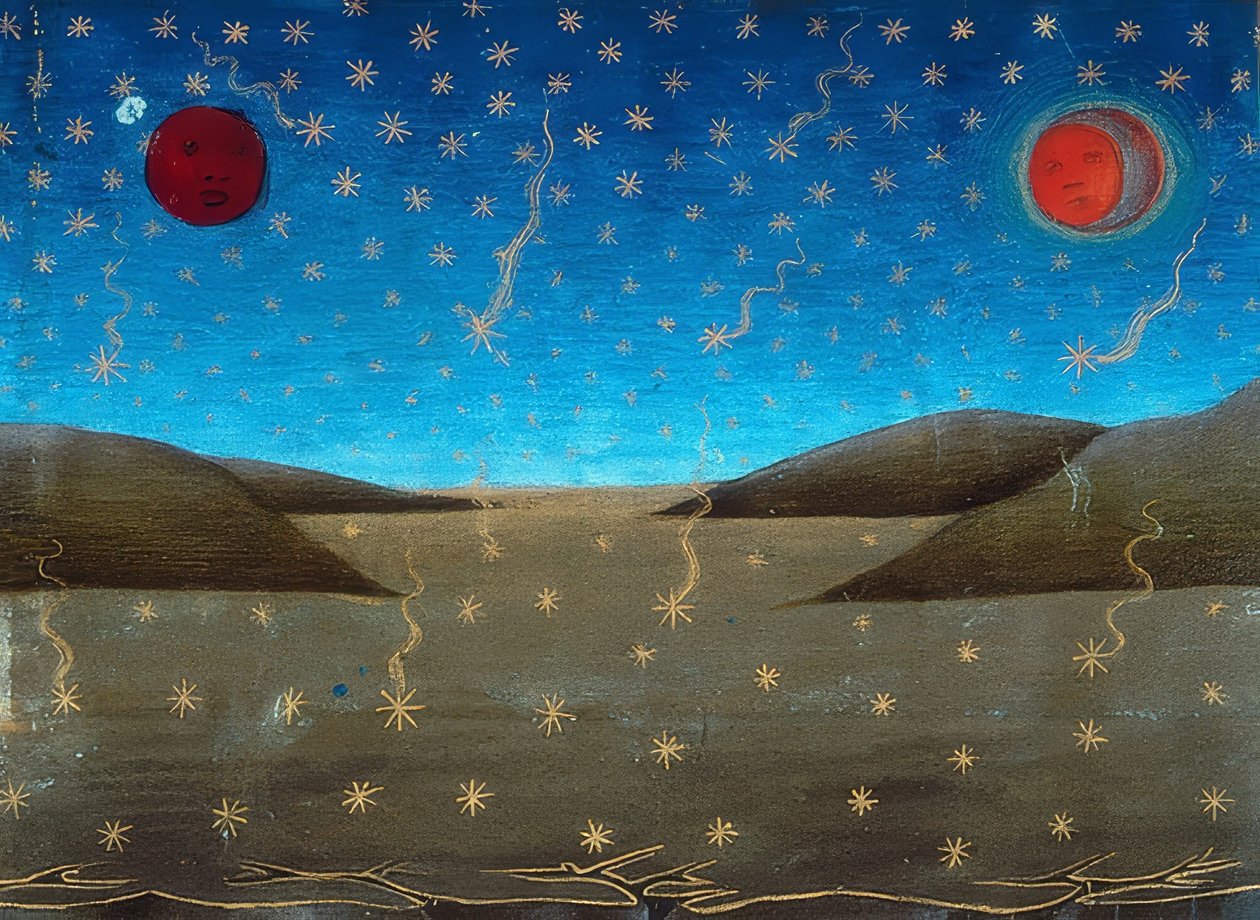 O fim do mundo: a lua e o sol escurecerão, as estrelas cairão e tudo será o oposto do que era (c. 149v). 1476 de Cristoforo De Predis