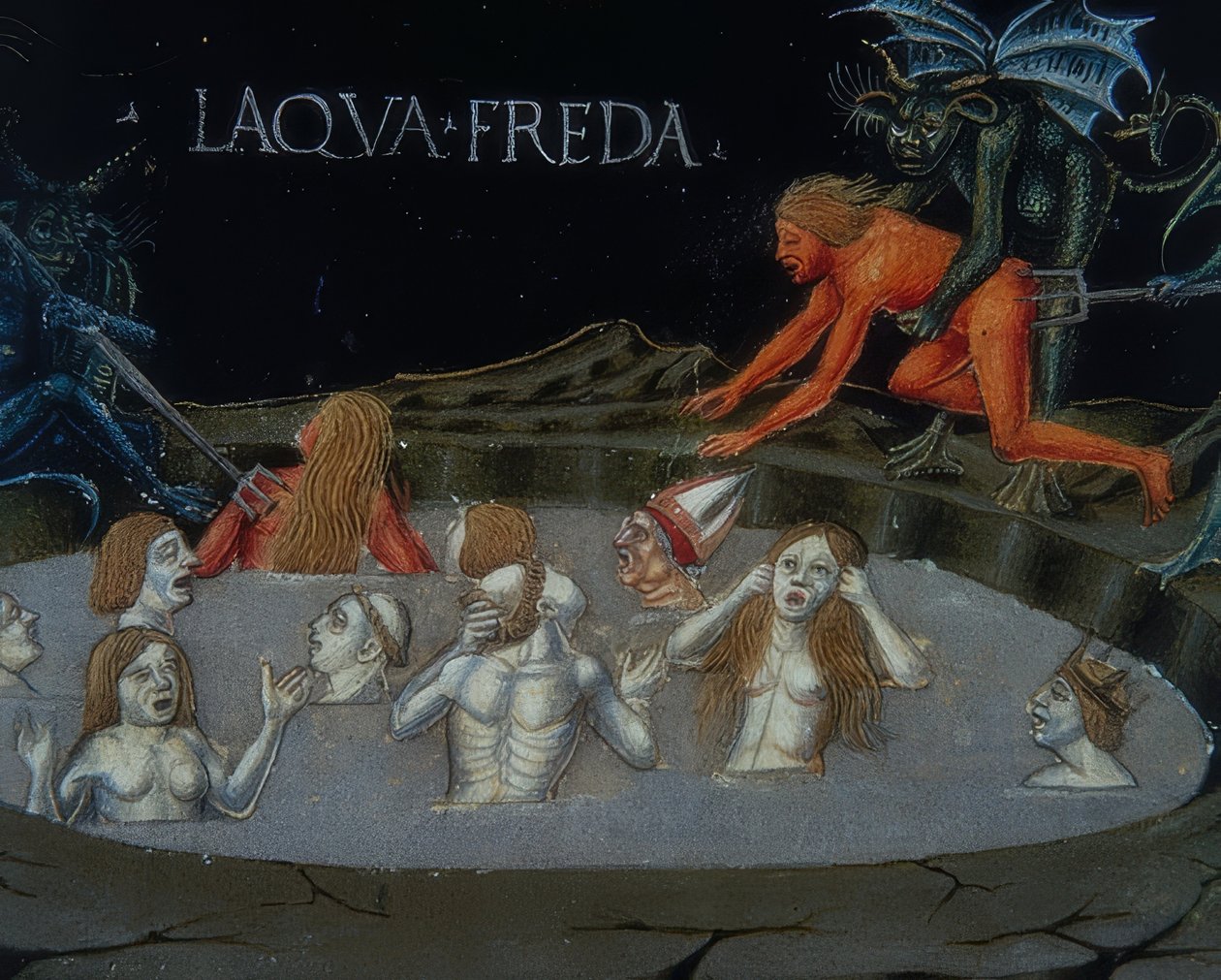 Höllenstrafen (c.154r). 1476 de Cristoforo De Predis