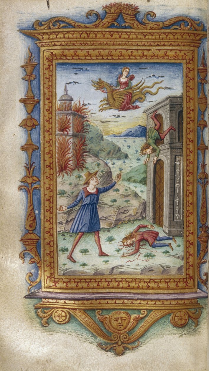 Morte dos filhos de Medéia Ilustração de The Heroides por Ovid, 1485-1499 de Cristoforo Majorana