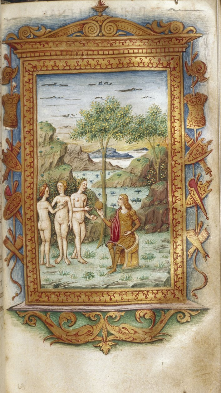 O Julgamento de Paris, 1485-1499 de Cristoforo Majorana