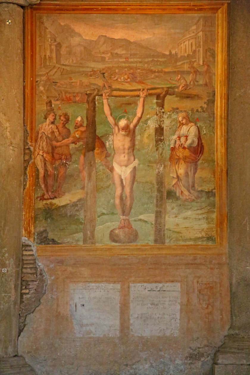 Martírio e mutilação de vários santos de Cristoforo and Tempesta, Antonio Roncalli