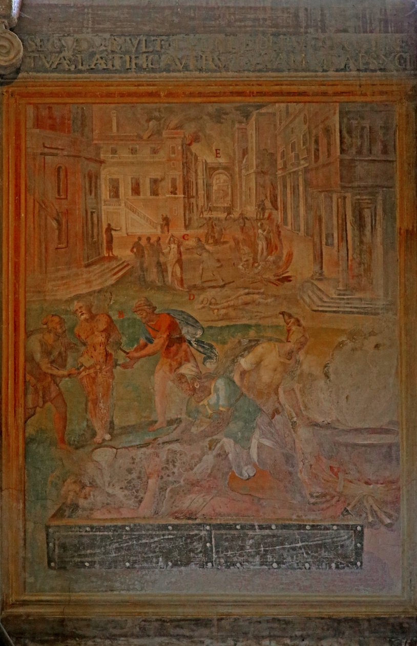 Martírio e mutilação de vários santos de Cristoforo and Tempesta, Antonio Roncalli